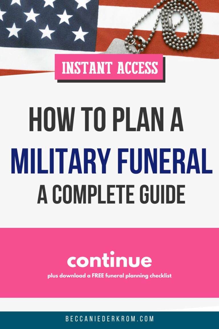 How To Plan A Military Funeral A Complete Guide For Families Becca