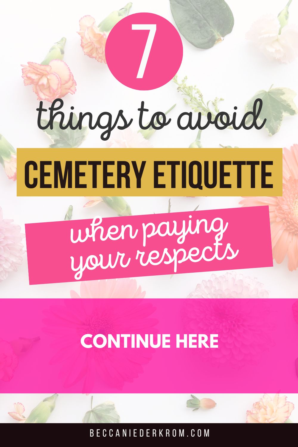 cemetery etiquette