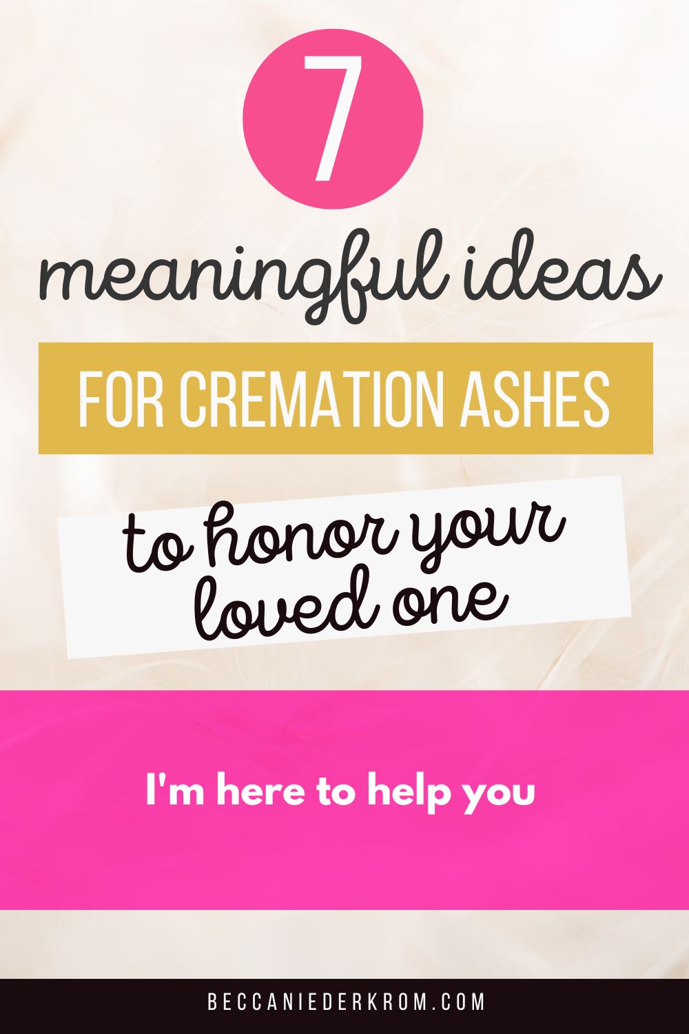 cremation ashes ideas