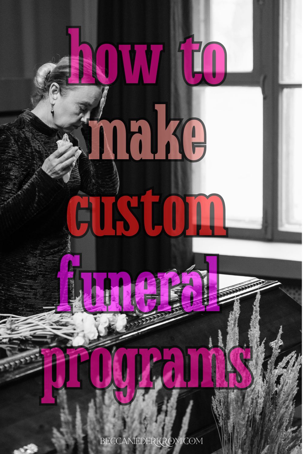 how to make custom funeral programs