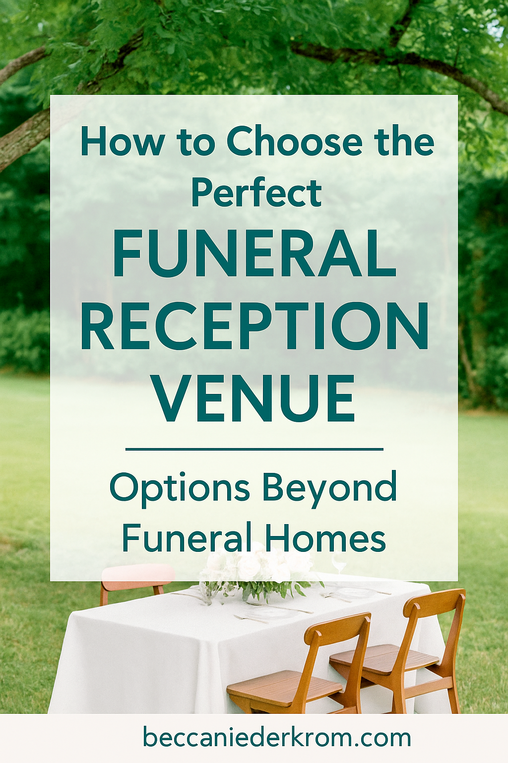 How to Choose the Perfect Funeral Reception Venue