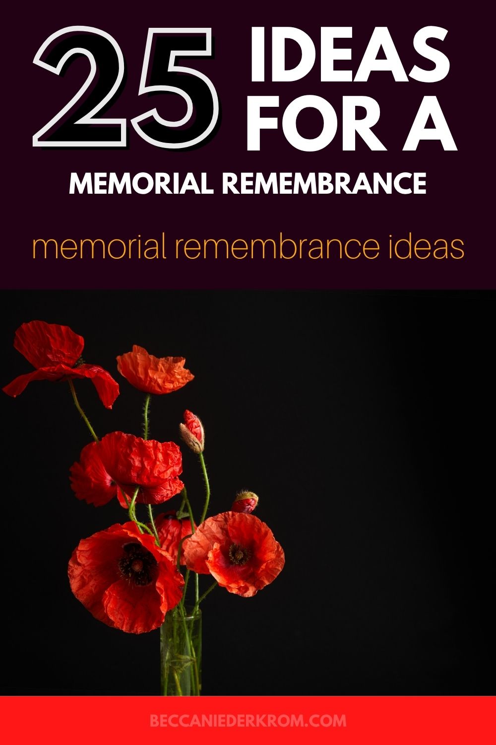 memorial remembrance ideas