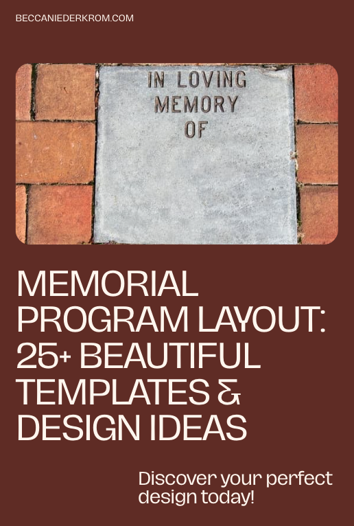 Memorial Program Layout: 25+ Beautiful Templates & Design Ideas