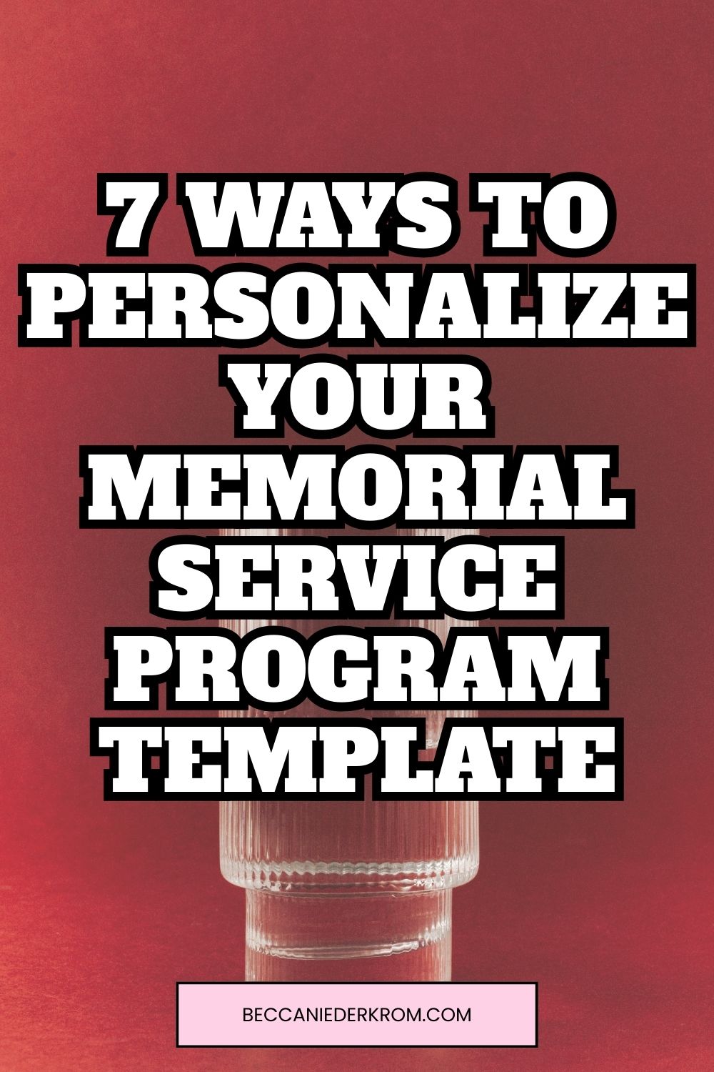 memorial service program template