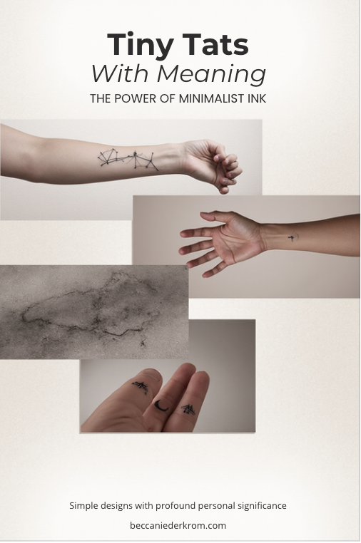 Tiny Tats With Meaning: The Power of Minimalist Ink