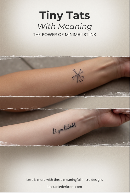 Tiny Tats With Meaning: The Power of Minimalist Ink