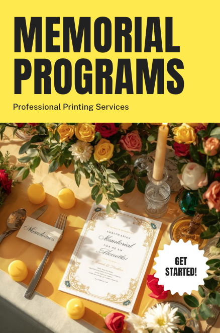 Your Guide to Finding Professional Memorial Program Printing Services