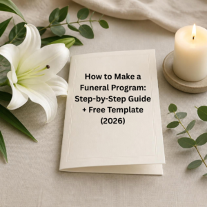 How to Make a Funeral Program: Step-by-Step Guide + Free Template (2026)