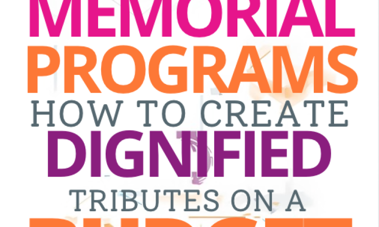 Affordable Memorial Programs How to Create Dignified Tributes on a Budget