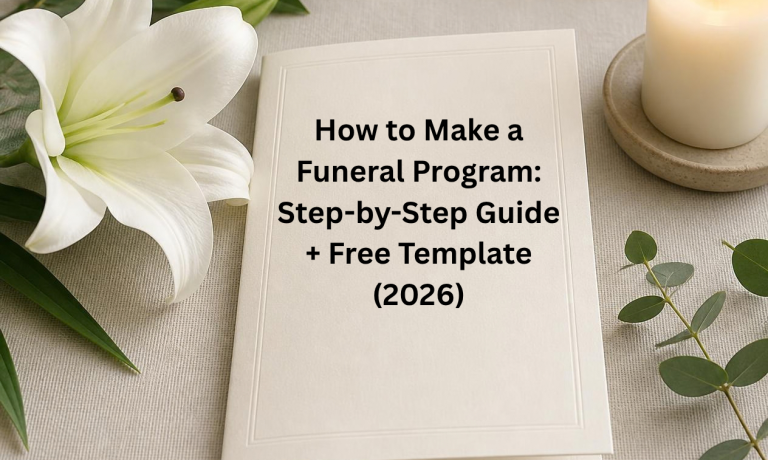 How to Make a Funeral Program: Step-by-Step Guide + Free Template (2026)